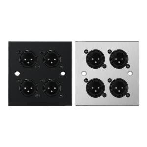 TERIUX | Four Port 3-Pin XLR Audio Socket 86 Size