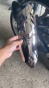 【GX188】STAINLESS STEEL SHIELD EXHAUST COVER Honda Click 125i Yamaha Mio M3