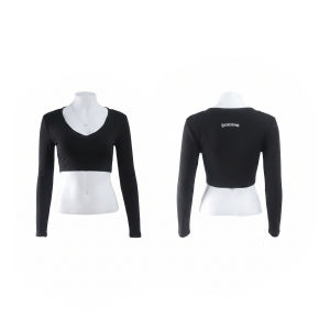 Seductive Casual V-neck Short Crop T-shirt