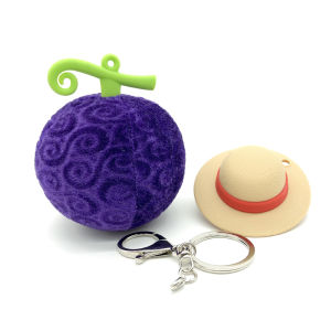 Anime Demon Rubber Fruit Pendant Cosplay Anime Hero Hat Weapon Ornaments Halloween Party Accessories 1 PC Fans Gifts Collection