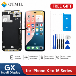GX Incell LCD Screen Display For Iphone X Xr Xs Max 11 12 13 14 15 16 Pro Plus Pro Max Hd+ 3D Touch Screen Digitizer Assembly