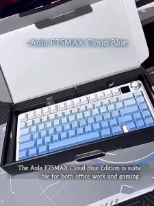 AULA | AULA F75 Max/F75 Mechanical Keyboard Custom 75% Layout RGB Backlight Wireless Bluetooth Gaming Keyboard With Screen And Knob