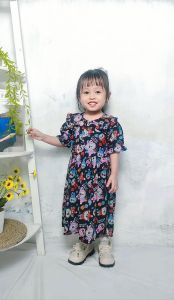 Baju anak labubu/ dress anak motif labubu
