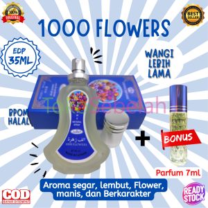PARFUM 1000 FLOWERS 35ML AHSAN EDP BONUS PARFUM 7ML - PARFUM WANITA TAHAN LAMA - PARFUM MINYAK WANGI AHSAN - MINYAK WANGI WANITA TAHAN LAMA - PARFUM WANITA ORIGINAL - PARFUM ARAB ORIGINAL TAHAN LAMA - FARFUM WANITA TAHAN LAMA - PARFUM SPRAY - BISA COD
