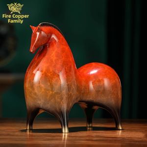 DATONGSHIJIA | Bronze Wind Horse Display Chinese Modern Style