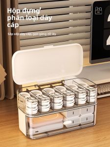 BANGNIMEIJIA | Large Capacity Partitioned Organizing Cable Box