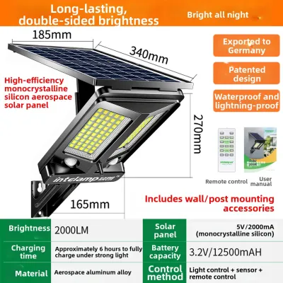 intelamp | Human Body Sensing Solar Outdoor Lighting