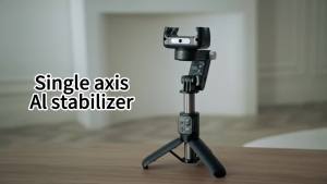 AXNEN AI Handheld Gimbal Stabilizer Q19 360 Rotation Desktop Auto Face Tracking Selfie Stick Q18 Anti-shake for iphone Android