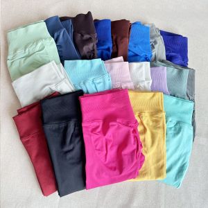 Women Sports Leggings Seamless Yoga Long Pants Low Band Fitness Leggings Compress The Hips Tights Gym Workout Pants