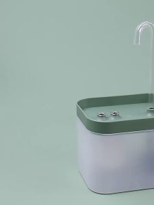 ANJOU USB Ceramic Quiet Pet Fountain 1.5L Automatic Dispenser for Cats and Dogs with Advanced Filter