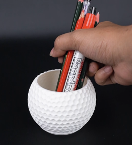 Tempat Pensil Wadah Sendok Sikat Gigi Vas Bunga Unik Bentuk Bola Golf Golf Ball