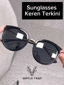 Gentle Fawn Kacamata Sunglasses Anti Uv 400 Sinar Matahari Wanita Fashion Korean Style Bentuk Oval Kekinian Keren JISOO