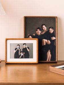 Black Walnut Solid Wood Picture Frame Hanging Wall Family Photo Print A4 Print A3 Large Group Photo Album Home Decor