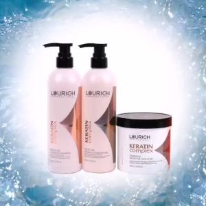 LOURICH Argan Oil Shampoo & Conditioner 500ml - Keratin Complex for Nourishing and Strengthening Hair with Silky Smooth and Shiny Results