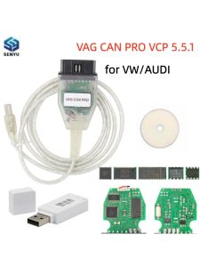 VCP VAG Can Pro 5.5.1 USB Dongle OBD OBD2 for VW for AUDI Car Diagnostic Cable VCP Scanner Auto Tool For Can Bus VAG K-line UDS
