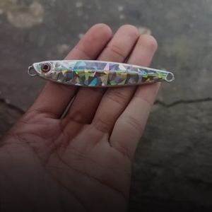 Umpan Metal Jig 40 Gram Silver Tenggirian Casting Killer 40g Murah Castjig Metaljig 40gr
