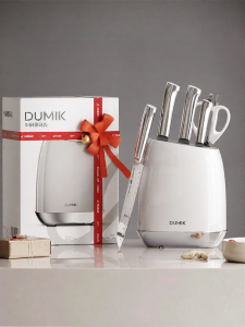 DUMIK | Integrated Full Stainless Steel Knife Set Two-in-One