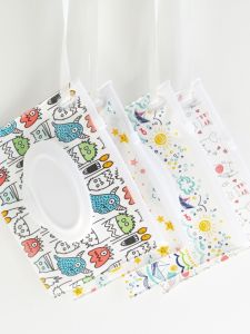 Lidded Zippered Wet Wipes Bag