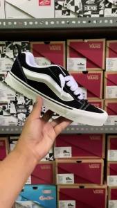 DISKON SALE!!! Sepatu VNS KNU SKOOL BLACK WHITE Sneakers Pria dan Wanita Size Terlengkap