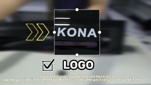 CPO RAIN VISOR KONA 2020 BLACK 1.8MM (11695)