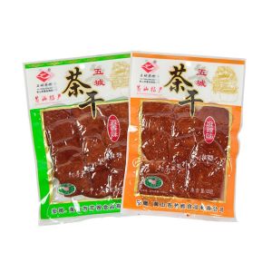 Wucheng Dried Tofu Snack 120g - Huangshan Specialty Spiced Bean Curd Five Spice & Spicy Flavor Traditional Chinese Snack