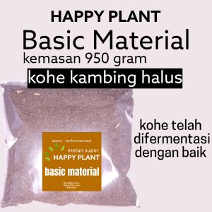 HAPPY PLANT Basic Material / Kohe Kambing Bubuk Fermentasi / Pupuk Organik Terfermentasi / Bubuk Kohe Kambing