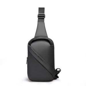 Waterproof Mens Crossbody Bag Small Size Oxford Cloth Chest Bag Multi-Functional Single Shoulder Backpack Vintage Style Leisure Scene