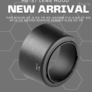 HB-37 HB37 Lens Hood For Nikon AF-S DX VR 55-200mm f/4-5.6G IF-ED