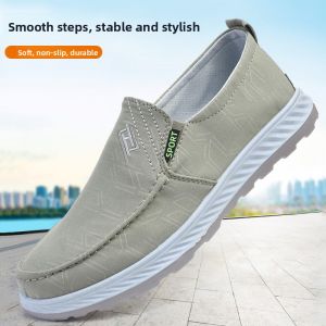 JIFANPAUL | Summer New Easy-On Breathable Mens Canvas Shoes
