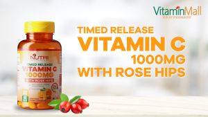 TRIPLE PACK - Nutri Botanics Vitamin C 1000mg Time Release Tablet with Rose Hip - Support Immune Health for Cold Relief General Wellbeing
