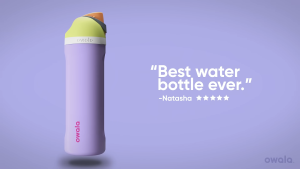 Owala Water Bottle Stainless Steel Cup Insulated Cup Sports Bottle with Straw Double Drinking Large Capacity