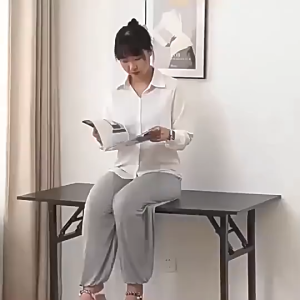 【DIODIY】foldable table 120*75*60CM study table computer table office table tables folding Portable Heavy Duty dinner table folding sale Stronger load bearing 300kg