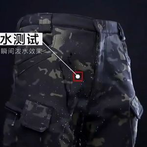 TECTOP Outdoor Tactical Pants For Men Windproof Waterproof Cargo Trousers Hiking Running Pants Multiple Pockets