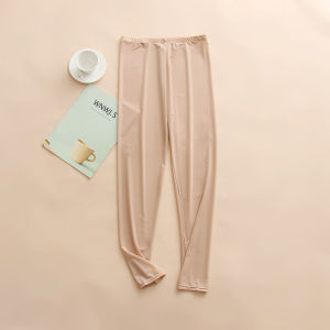 Plus Size Womens Ice Silk Leggings plus Size 100.00kg High Waist Tight Summer Plus Size Ladies Elastic Ankle-Length Pants