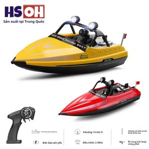 Thuyền Điều Khiển Từ Xa Tốc Độ Cao WLtoys WL917 Thuyền Đua Điện Chống Nước Có Đèn LED Quà Tặng Cho Bé Trai Trẻ Em Và Người Lớn