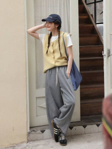 High Waist Loose Fit Trousers