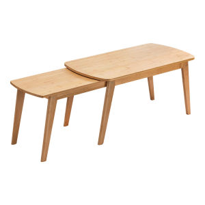 ZHUTING | Minimalist Real Wood Compact Extensible Living Room Tea Table