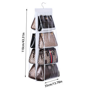Bag Storage Handbag Organizer Artifact Wardrobe Dormitory Hanging Household Storage Shelf Layered Bag Shelf Bag Storage Bag