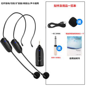 Wireless Headset Microphone Bee Amplifier Stage Pull Rod Sound Bluetooth Overhead Mic for Teachers Professional Stage Use