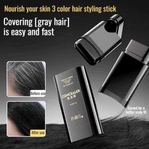 Organic Hair Color Stick 3s Covering White Hair Pure Plant Hair Dye Stick Pen Hair Cream