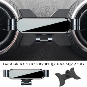 Car Phone Mount Holder For Audi A3 S3 RS3 8V 8P Q2 SQ2 A1 8X Sportback Car Interior Accessories GAB