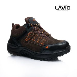Sepatu Safety Ujung Besi Boots Pendek Outdoor Kerja Proyek Gunung Hiking Lavio Elektra Anti Slip