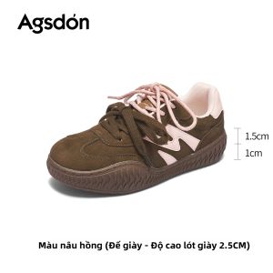 Agsdon | Giày Sneaker Đa Năng Màu Hồng cho Nữ