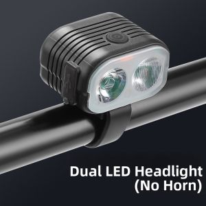 TOOKTRO | High Intensity Front Bicycle Light Horn for Night Riding
