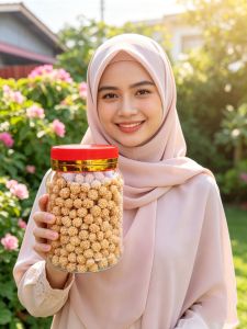 Kuih Rotan Kuih Bijan Rangup (500g) - Crunchy Snack - Digestive Biscuits - Garden Scene