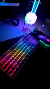 ONIKUMA G38 Detachable USB-C Wired 98-Keys Brown Switch Anti-Ghosting RGB Mechanical Keyboard PC Laptop Windows Mac