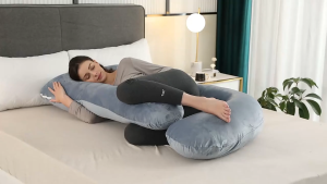 Multifunctional Pregnant Womens Pillow Side Lying Pillow Pure Cotton Detachable and Washable U-shaped Napping Pillow Cushion