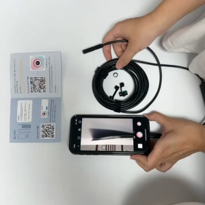 Endoskopi Mini AN97 Tipe-C 7.0MM Waterproof 6 LED dengan Lensa Tempered untuk Pemeriksaan