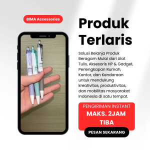 DELI Pensil Mekanik 0.5 Mechanic Mechanical Pencil Tip 0.5mm with Clip dengan Klip S327