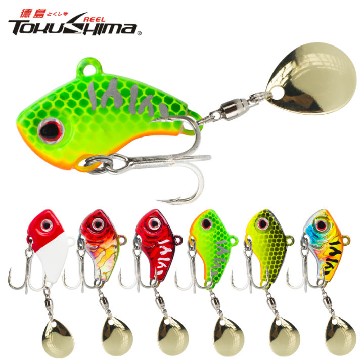 1 cái Mồi Câu Cá chìm Kim Loại Xoay VIB 5G/7G/10G/14g/20g Con quay mồi ...